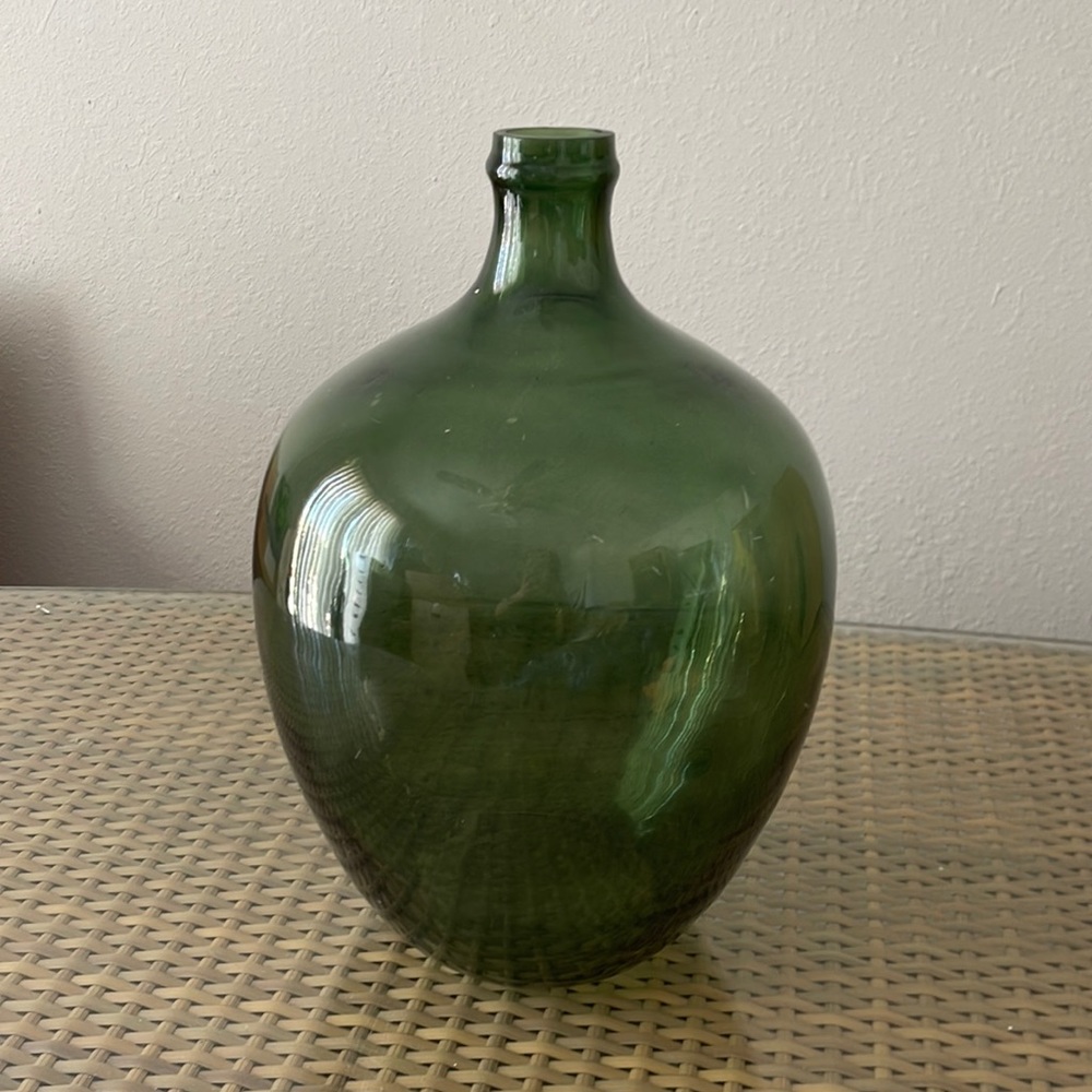 Decorative glass vase. 16 “ Hx 10” W